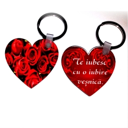 Breloc inima lemn, Te iubesc cu o iubire vesnica!
